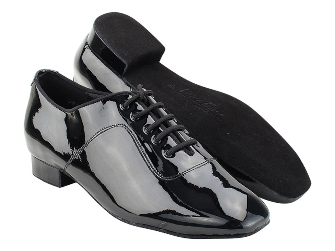 Pair of Very Fine Dancesport Leon men's patent leather ballroom shoes